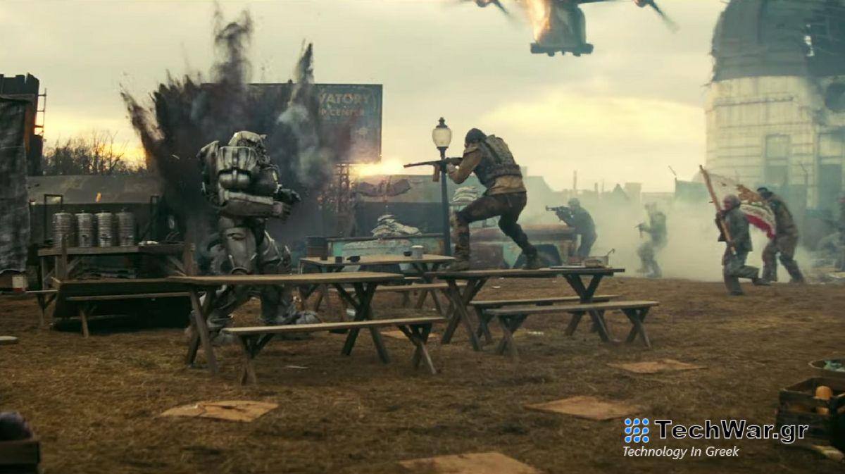 Fallout Prime Video Brotherhood of Steel fighting NCR