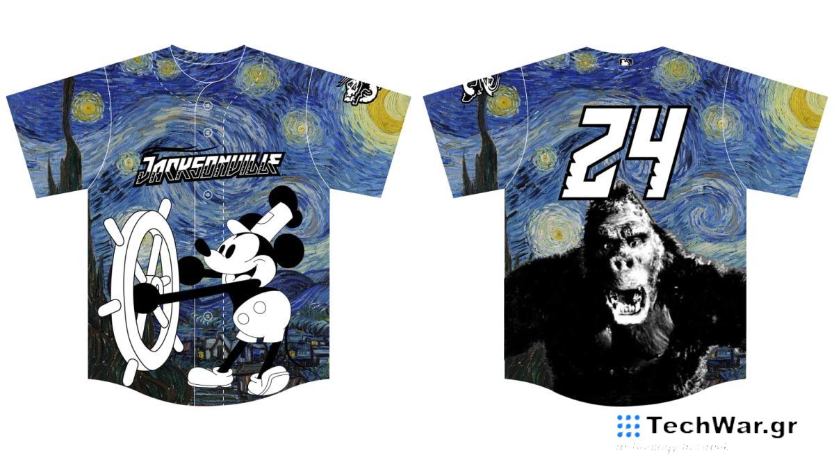 Μια ομάδα μπέιζμπολ δευτερεύουσας κατηγορίας τρολάρει τη Disney με τις φανέλες «Steamboat Willie»