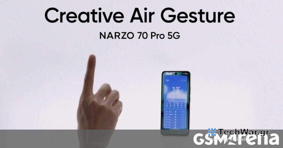 Το Realme Narzo 70 Pro 5G θα έρθει με λειτουργία Air Gesture