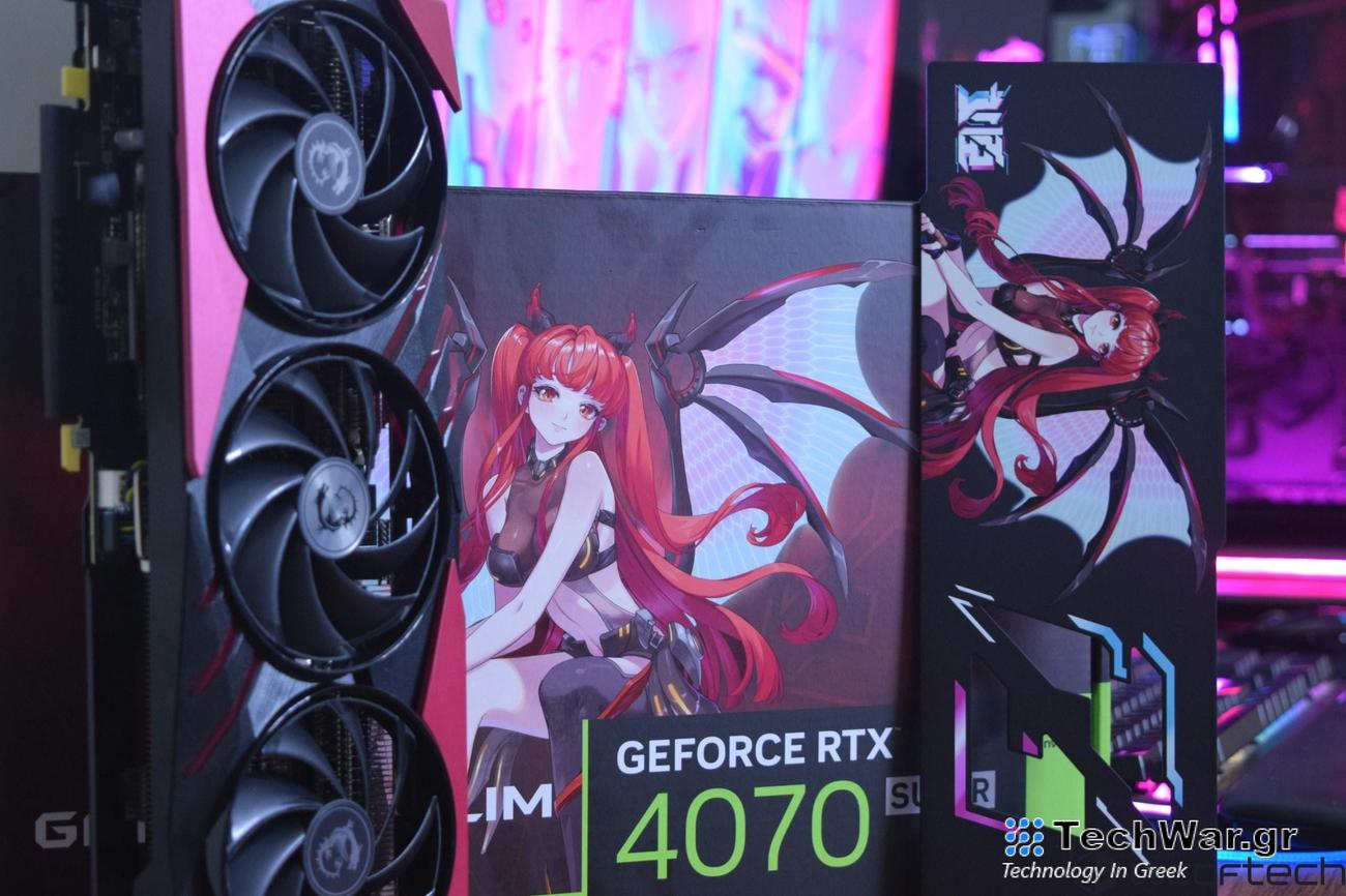 Ανασκόπηση κάρτας γραφικών MSI GeForce RTX 4070 SUPER Gaming X Slim MLG 12 GB