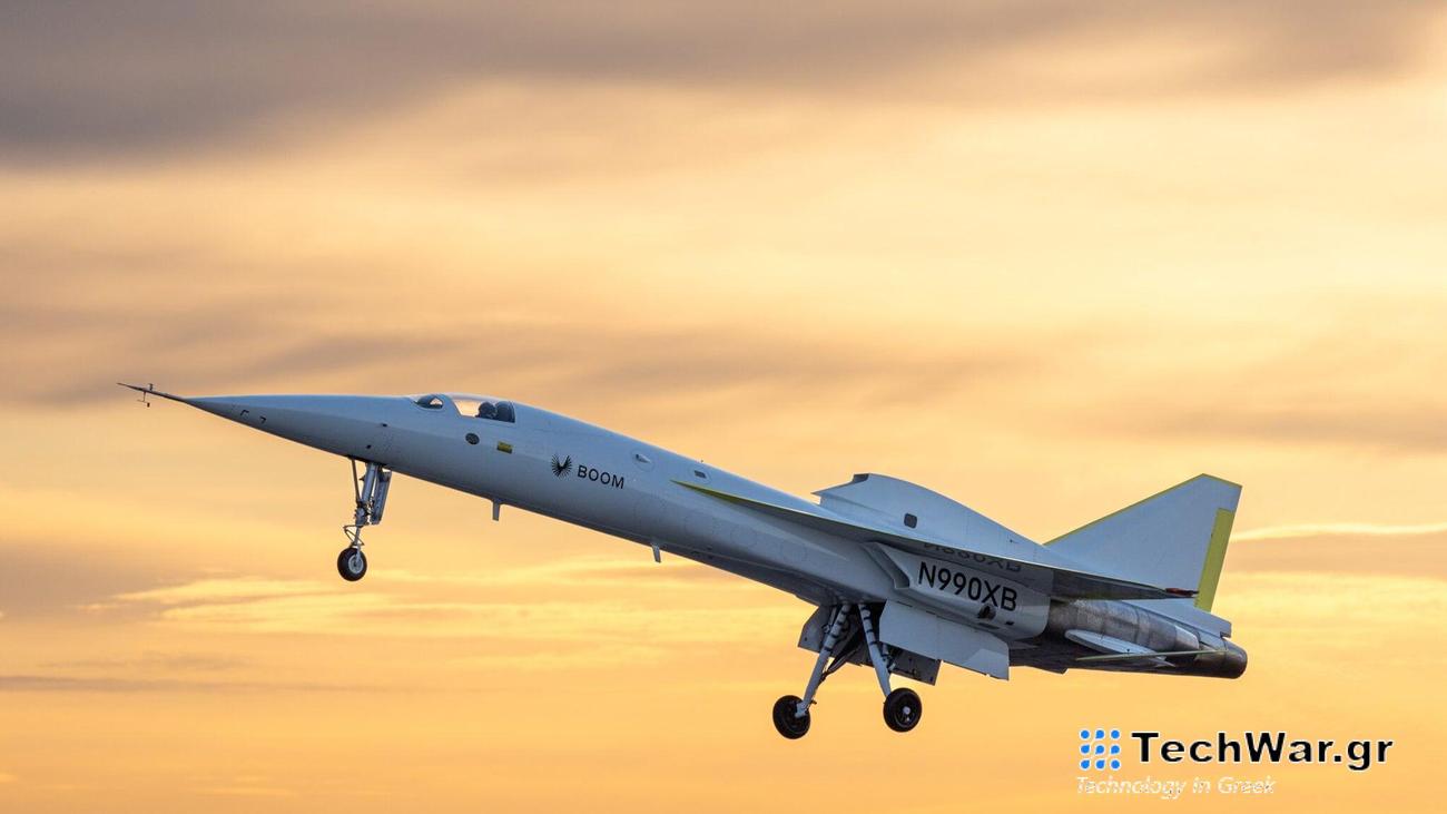 Boom Supersonic's XB-1 test plane taking off