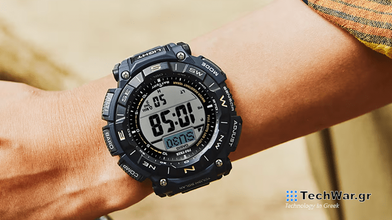 Casio Pro Trek stock photo on user