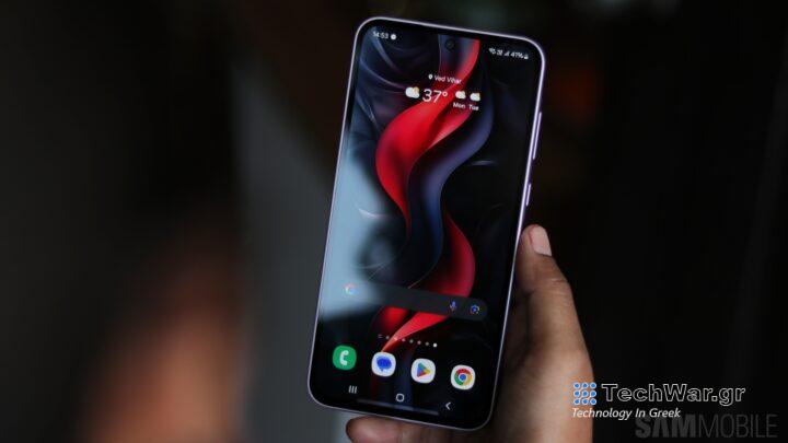 Galaxy A35 review home screen