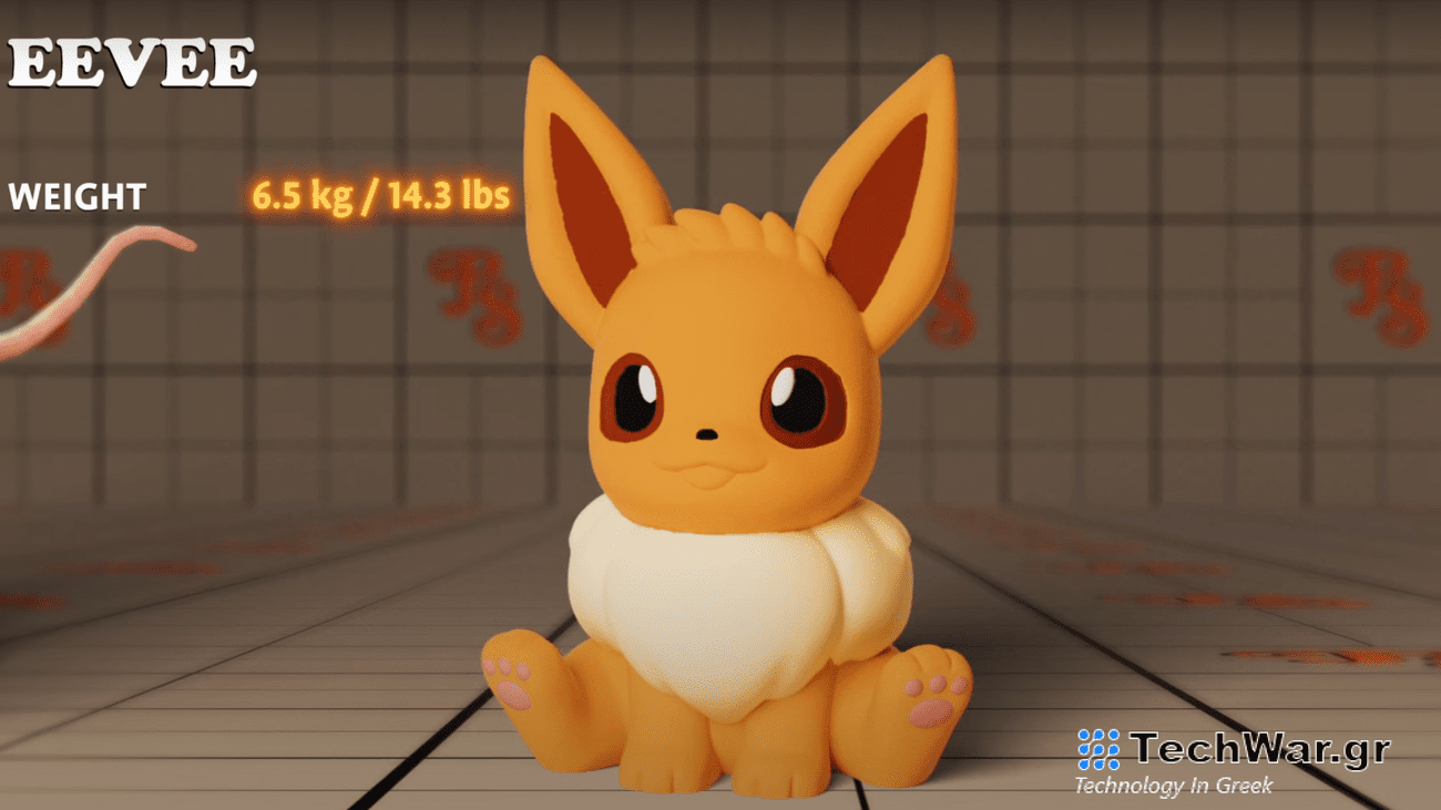 pokemon character Eevee that looks like a rabbit plus a cat.