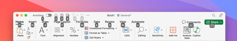 keytips mac για microsoft