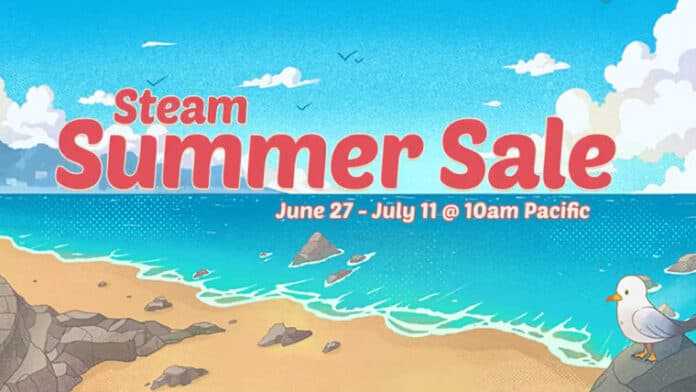 The official Steam Summer Sale banner