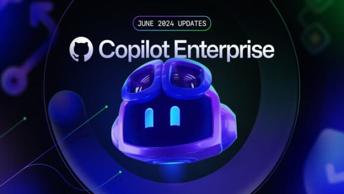 GitHub Copilot Enterprise June updates graphic