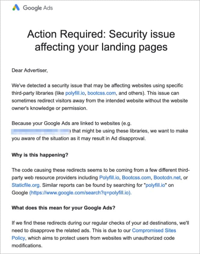 Η Google εκδίδει προειδοποιήσεις στους διαφημιστές