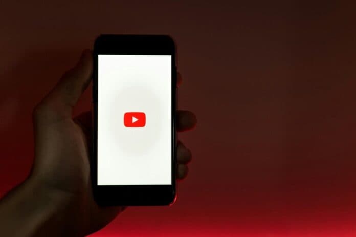 YouTube Logo on a phone