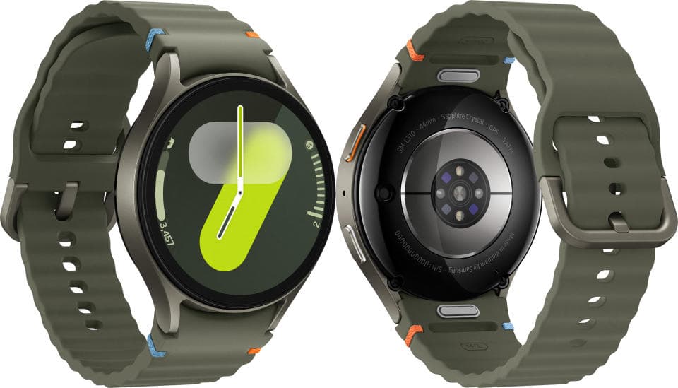 Ένα πράσινο smartwatch.