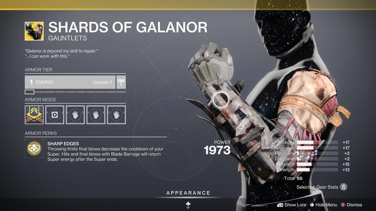 Θραύσματα Galanor