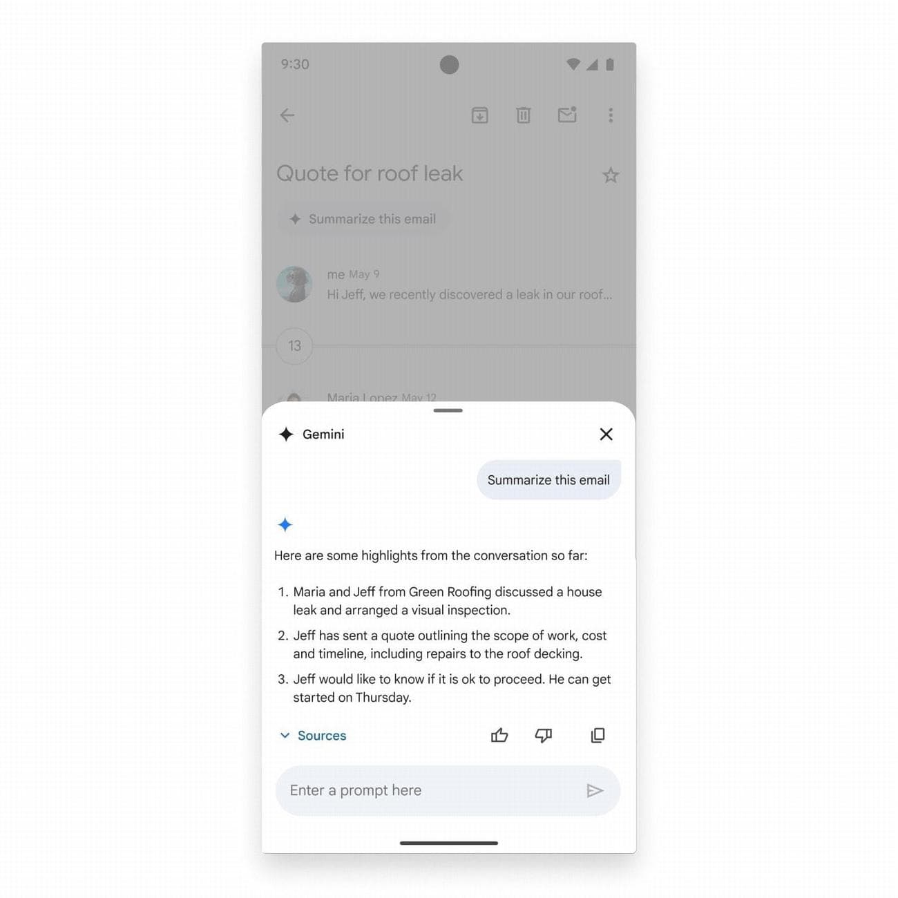 Σύνοψη του Gmail