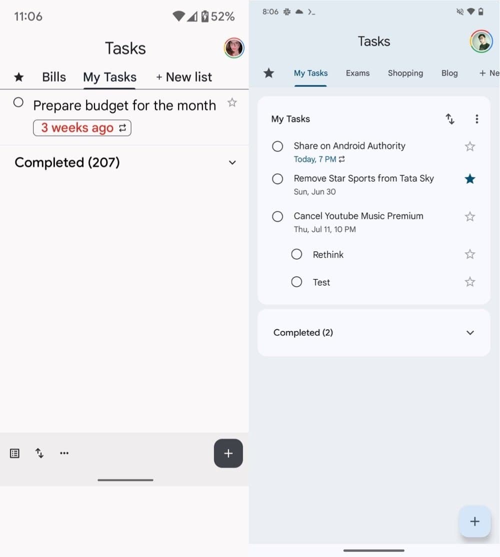 Το Google Tasks εξερευνά το κουμπί κινητής δράσης για επανασχεδιασμό Android