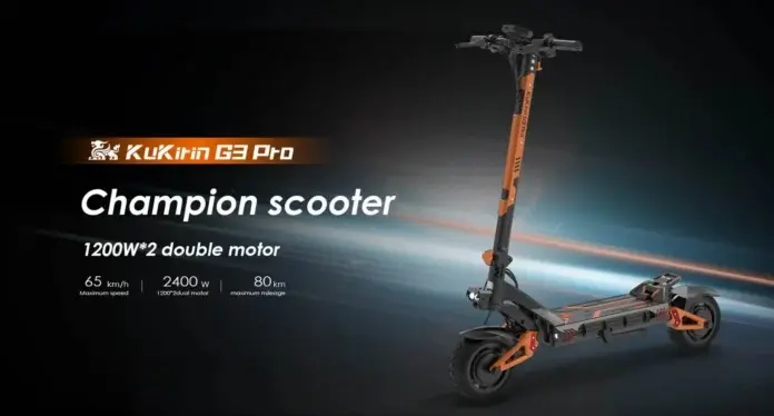 KuKirin G3 Pro : Δύο μοτέρ συνολικής ισχύς 2400W, σε ένα All-around πατίνι, με τρομερές επιδόσεις!