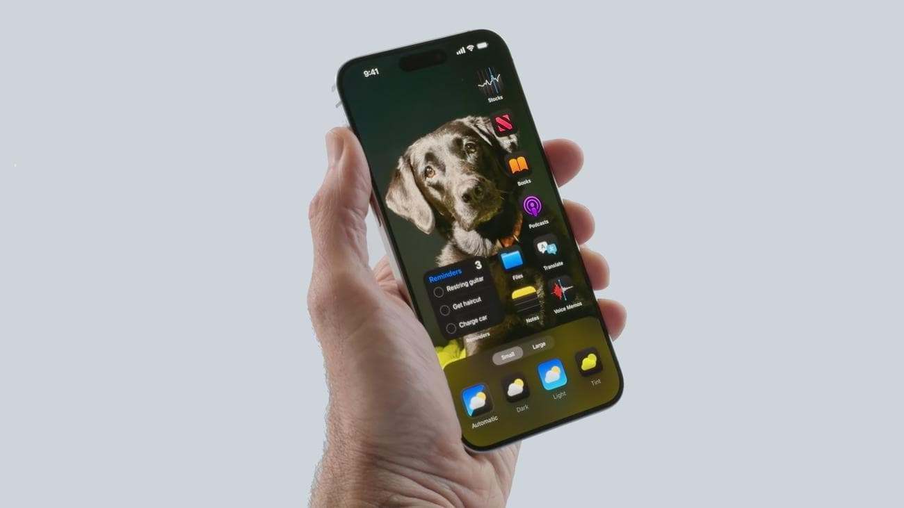 Λειτουργίες προσαρμογής αρχικής οθόνης iOS 18