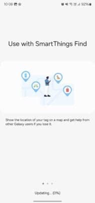 Πρόοδος ενημέρωσης υλικολογισμικού Samsung Galaxy SmartTag 2 Ιούνιος 2024