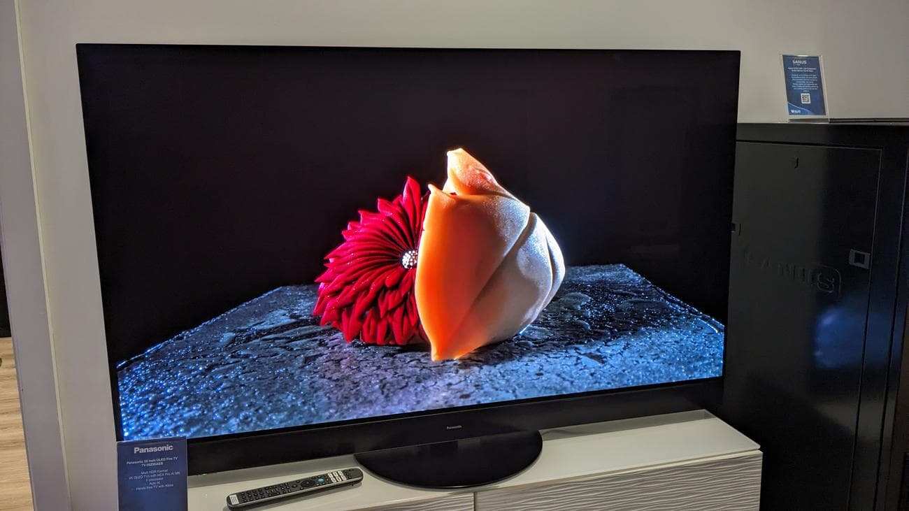 Panasonic Z95A με λουλούδια στην οθόνη
