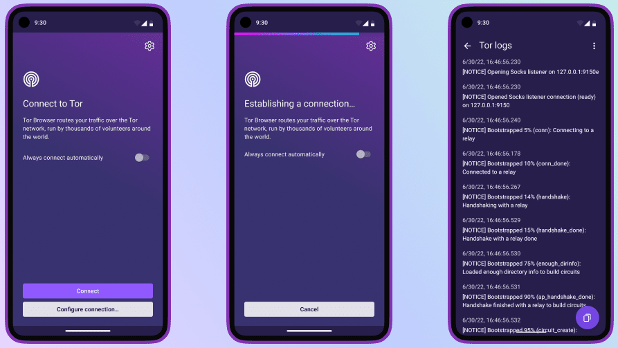 Βελτιώσεις Android του Tor