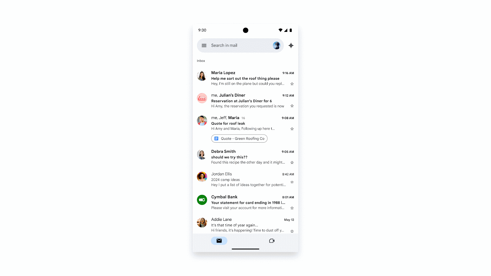gmail gemini κινητό