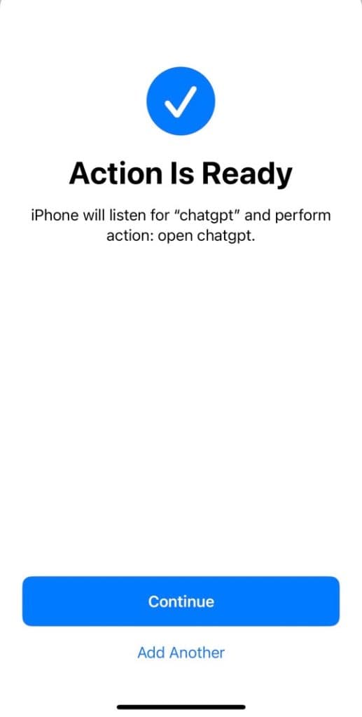 Όταν το iPhone σας λέει ότι η δράση είναι έτοιμη, η φωνητική συντόμευση είναι καλή.