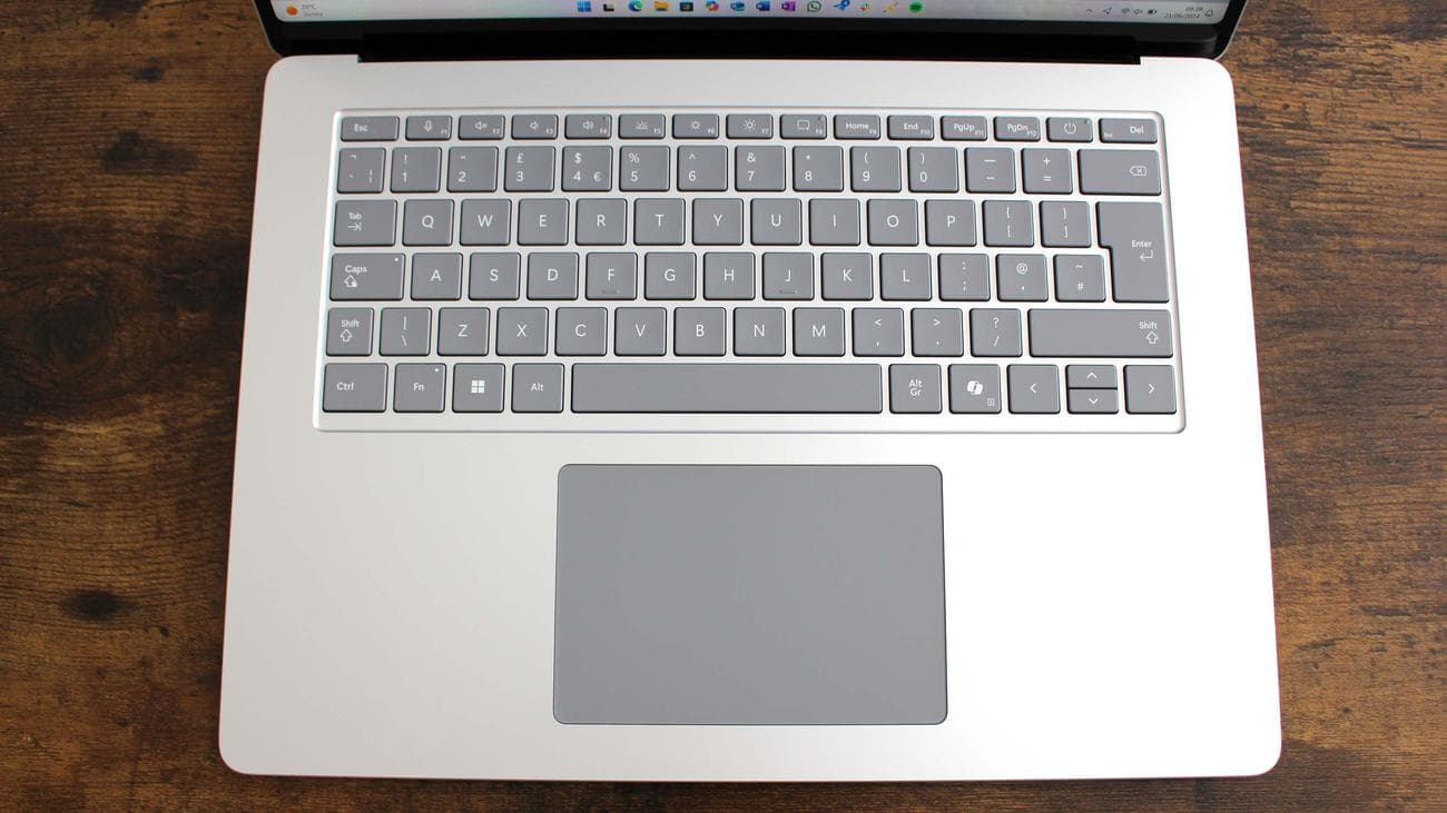 Surface Laptop 7 keyboard and touchpad