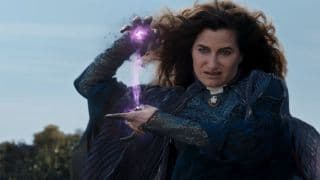 Agatha Harkness prepares to cast a spell in WandaVision