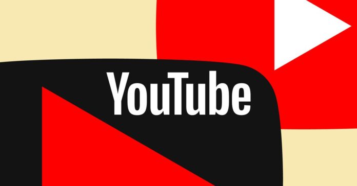 YouTube logo on an abstract background