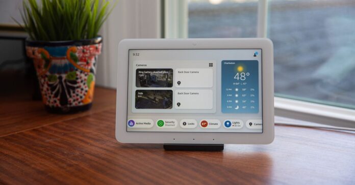 Amazon launched its new Alexa-enabled Echo Hub in February.