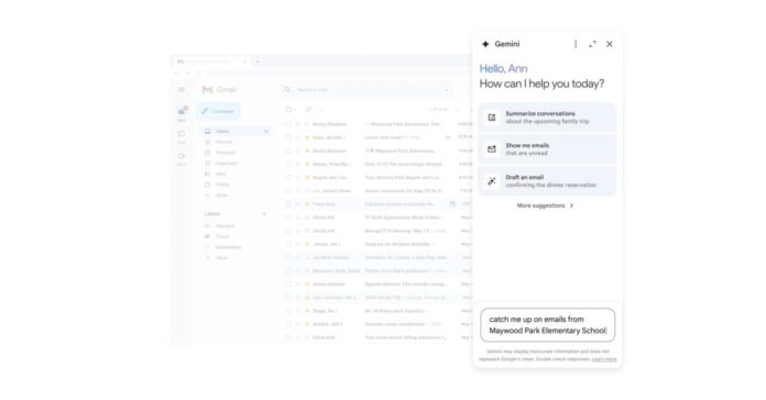 Το πλαϊνό πλαίσιο Gemini κυκλοφορεί επίσημα στο Gmail, στα Έγγραφα Google και άλλα
