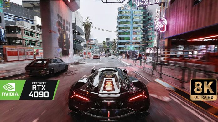 cyberpunk 2077 8k 300 mods path tracing