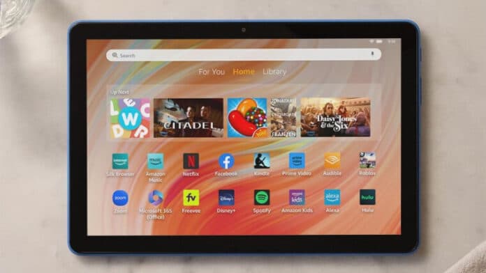 The Amazon Fire HD 10 tablet