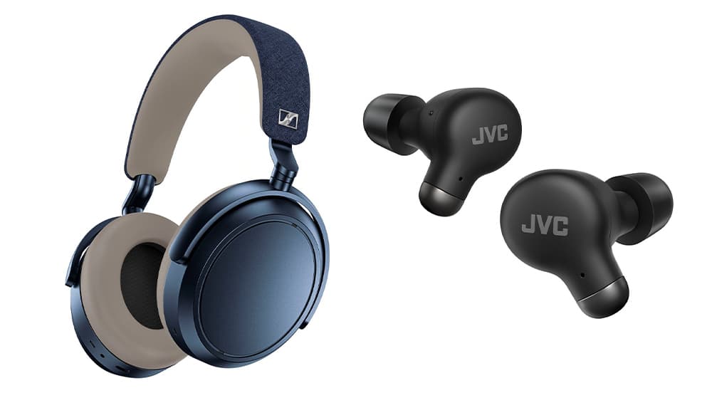 Ασύρματα ακουστικά Sennheiser Momentum 4 και αληθινά ασύρματα ακουστικά JVC Marshmallow Plus