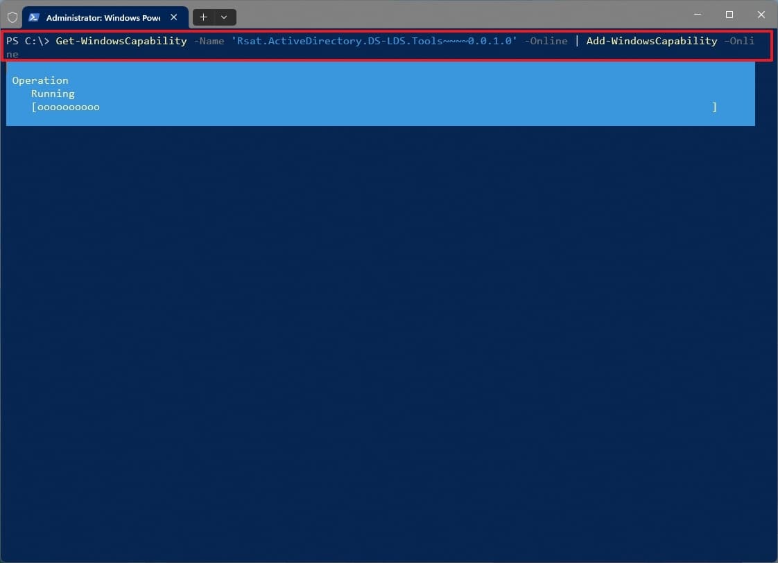 Εγκαταστήστε το PowerShell το RSAT