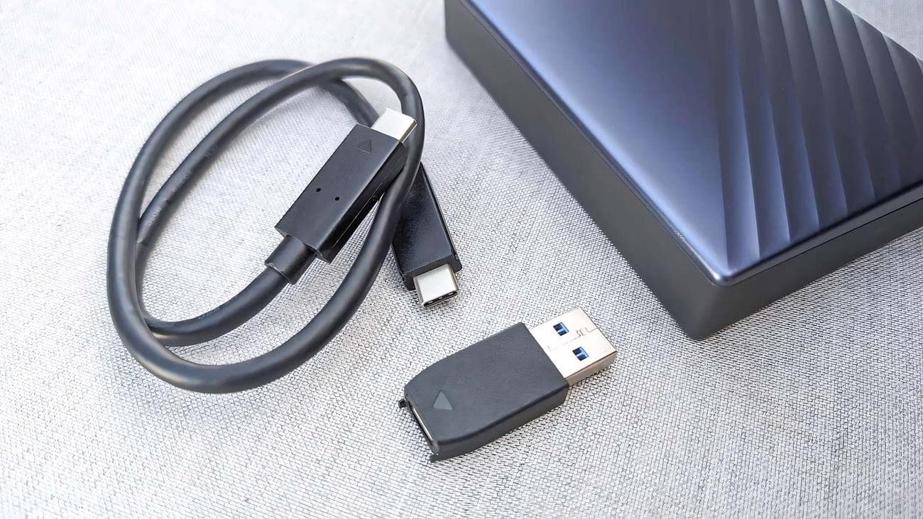 Καλώδιο και προσαρμογέας Western Digital My Passport Ultra.