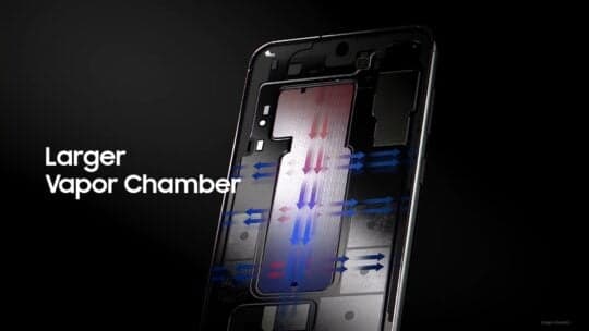 Σύστημα ψύξης θαλάμου ατμού Samsung Galaxy S23