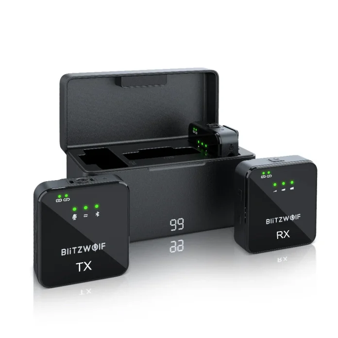 [#Ιστορικό_Χαμηλό] BlitzWolf BW-SX63 : Σετ ασύρματων μικροφώνων πέτου με USB-C , Lightning και 3.5mm δέκτη για σύνδεση σε όλες τις συσκευές σας!