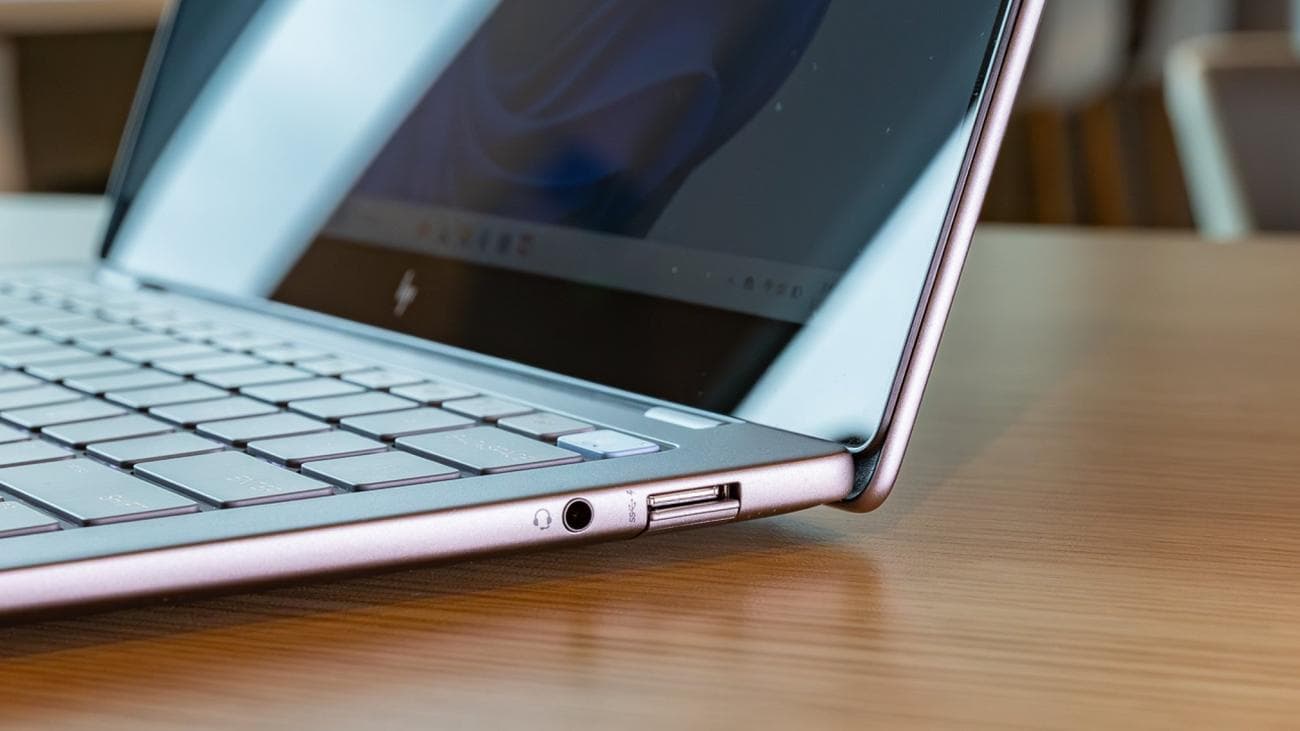 Θύρες HP OmniBook X στη δεξιά πλευρά