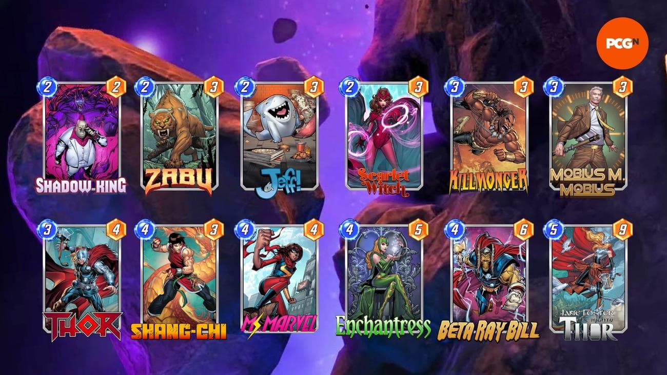 Hammer Control, one of the best Marvel Snap decks.