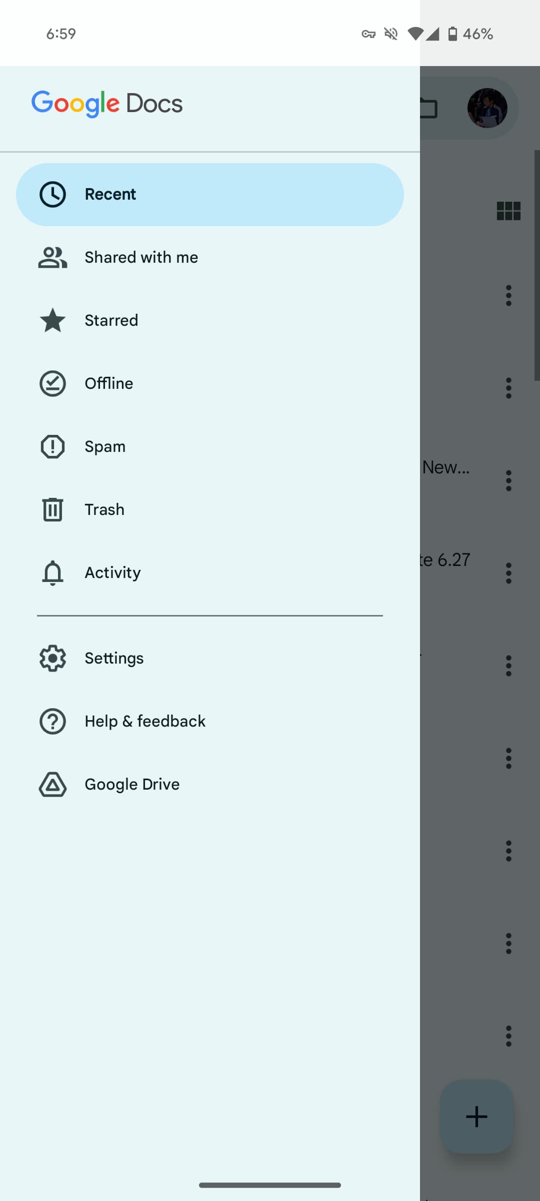 Συρτάρια πλοήγησης Google
