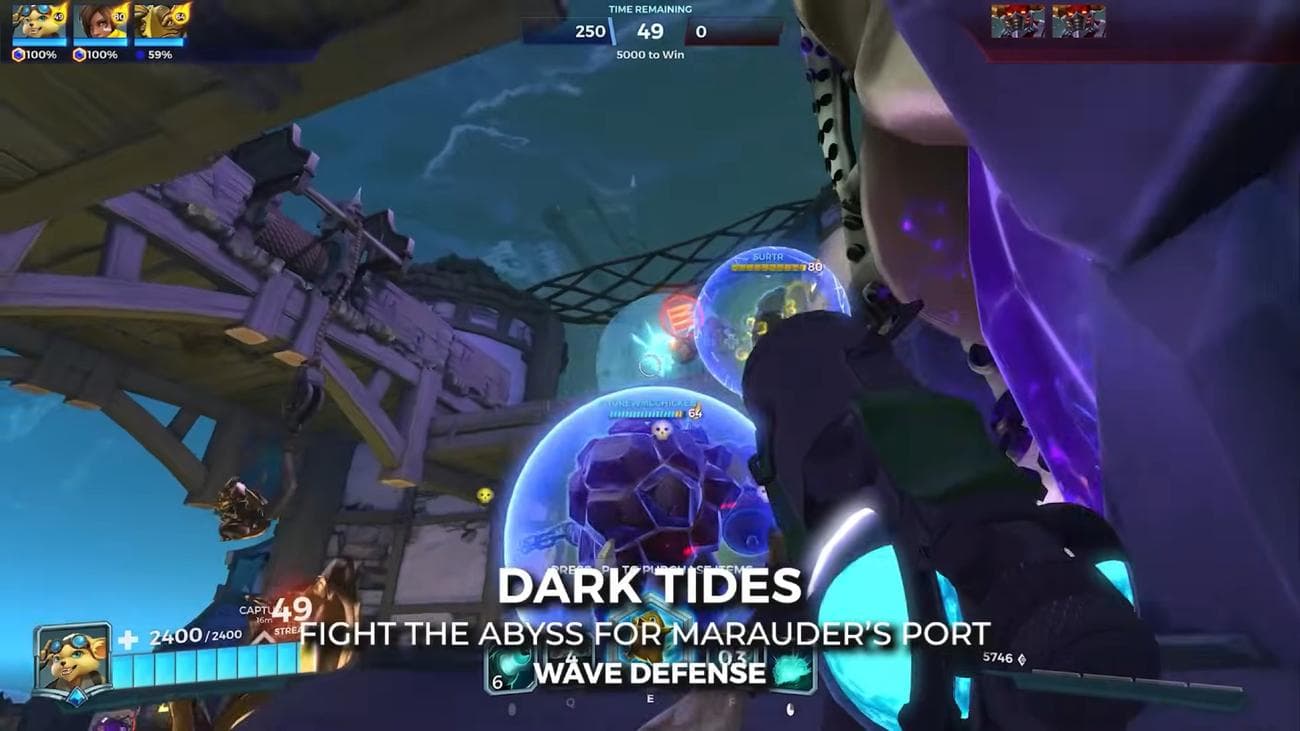 Paladins - Η νέα λειτουργία Wave Defense στο σενάριο Dark Tides.