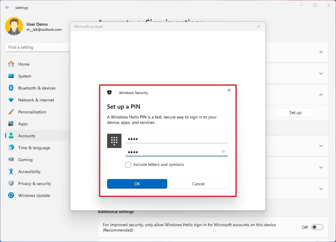 Τα Windows 11 δημιουργούν νέο PIN