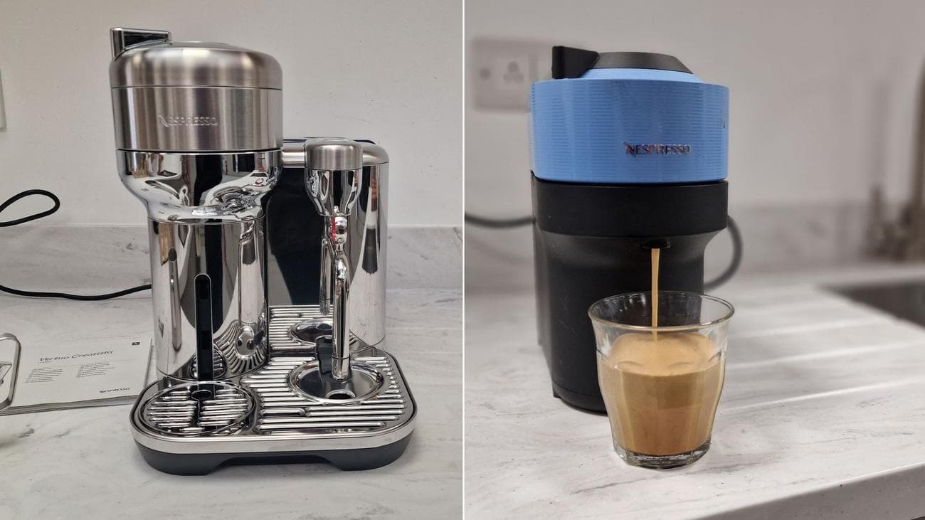 Το Nespresso Vertuo Creatista και το Nespresso Pop δίπλα-δίπλα