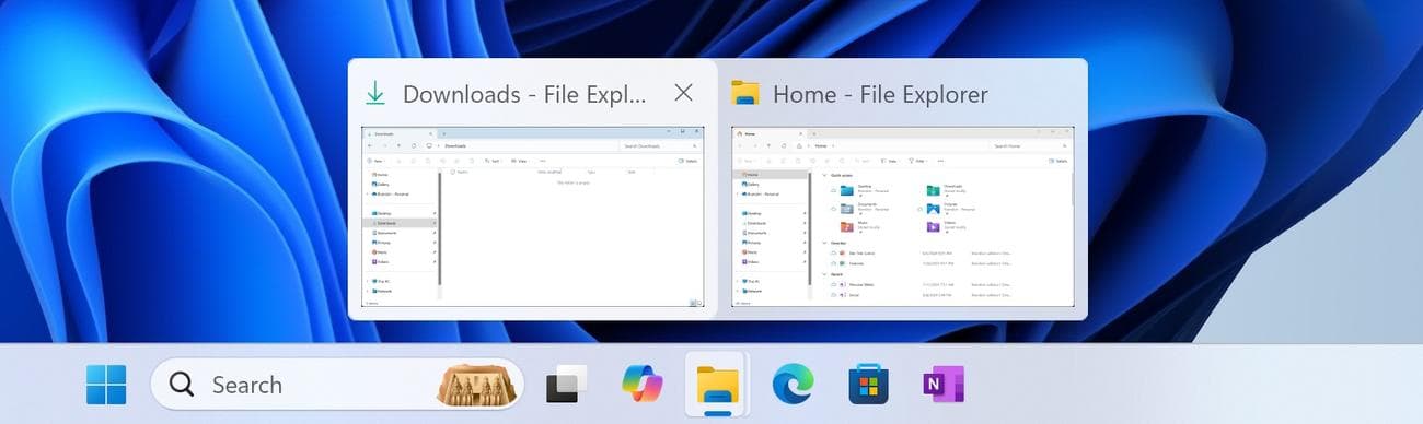 Γραμμή εργασιών των Windows 11