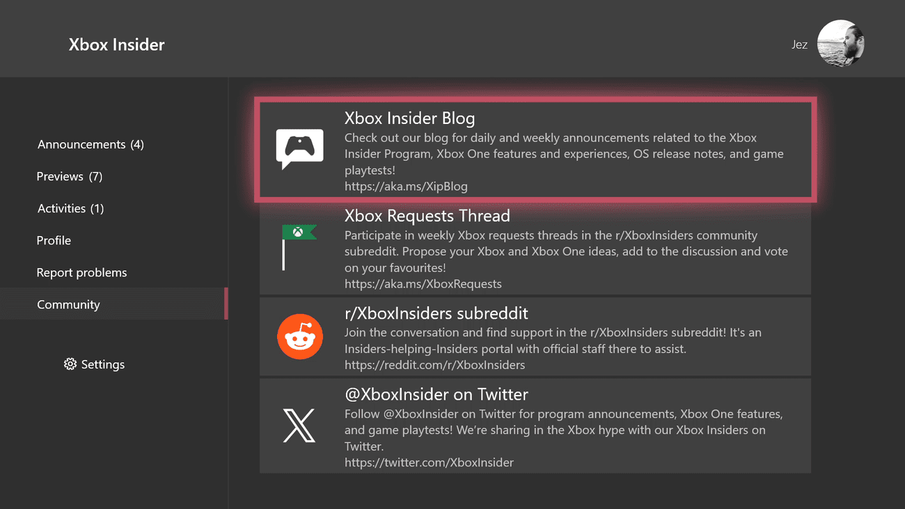 Xbox Insider Hub