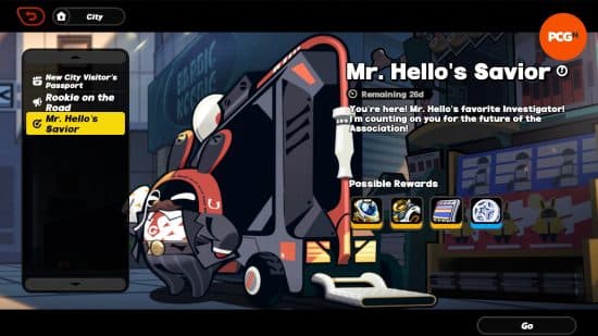 Mr. Hello's Savior, μια εκδήλωση Zenless Zone Zero με το ομώνυμο Bangboo.
