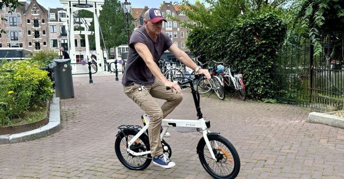 The Engwe P20 in Amsterdam.