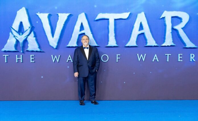 Producer Jon Landau at the premiere for 2022's Avatar: The Way of Water.