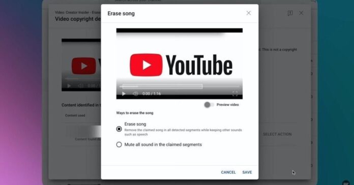 Νέο εργαλείο για την αφαίρεση copyrighted ήχου από τα videos