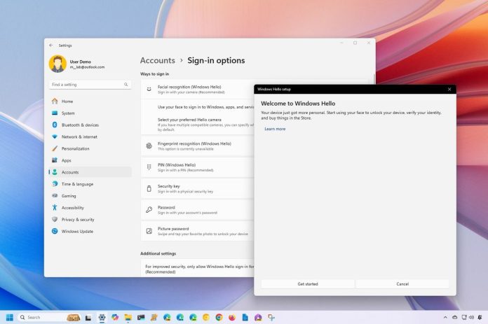 Windows 11 Hello setup